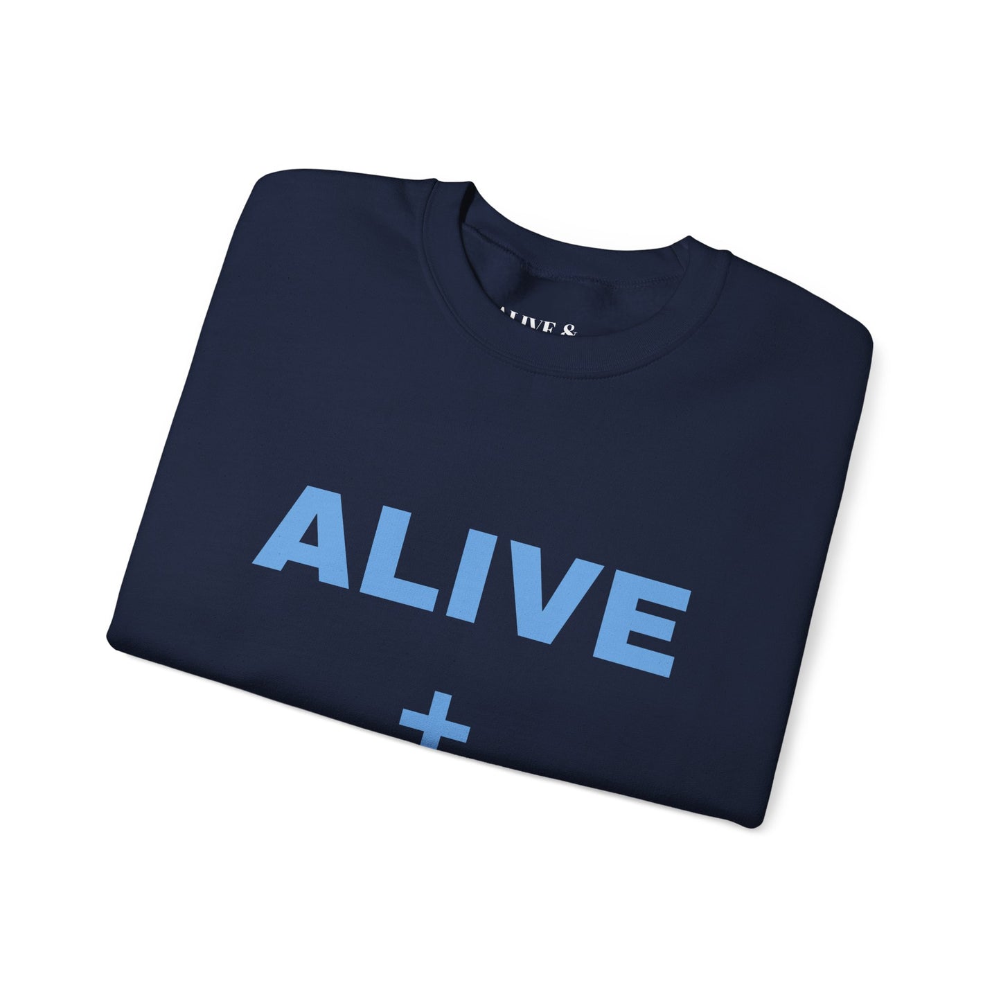 Blue Alive + Well Unisex Heavy Blend™ Crewneck Sweatshirt