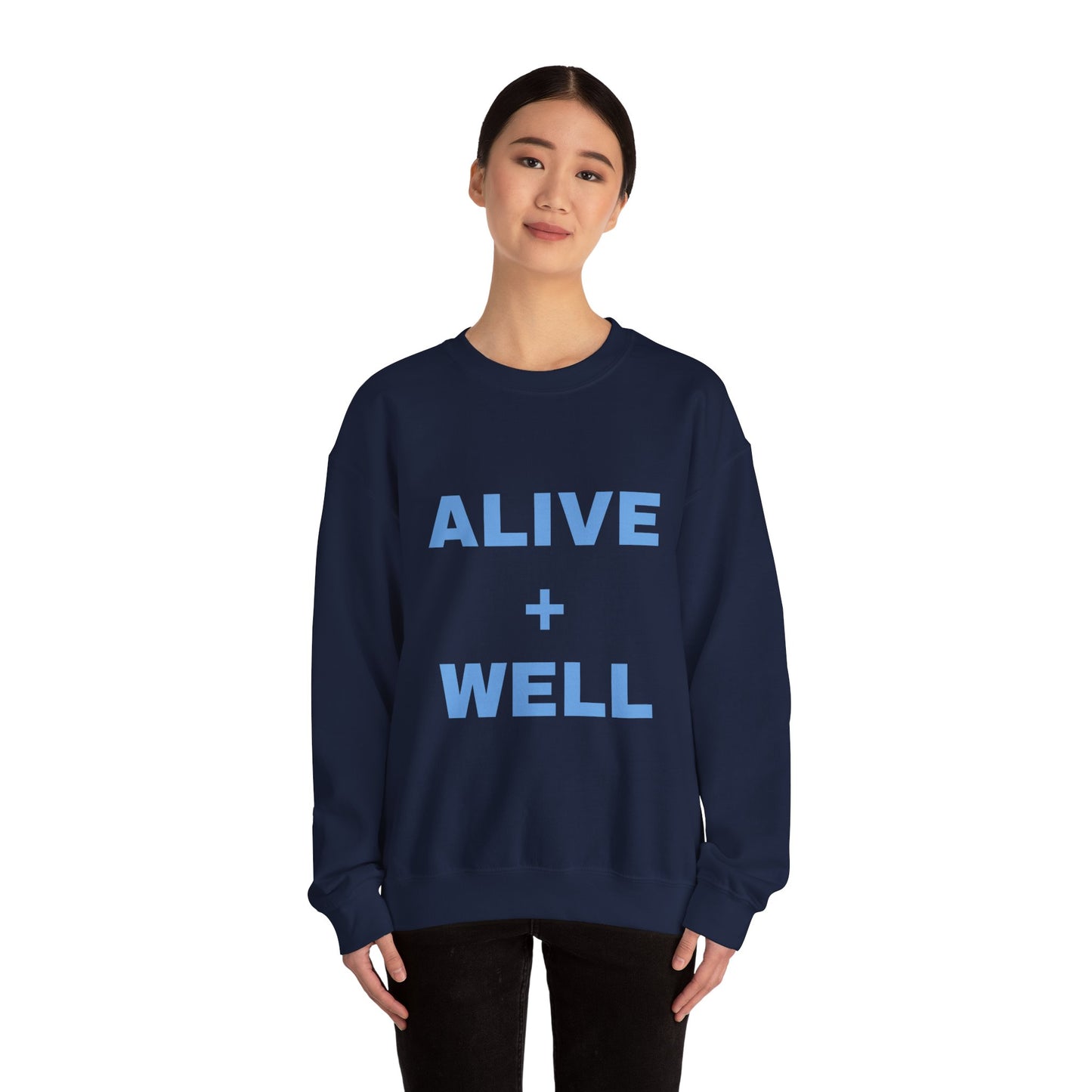 Blue Alive + Well Unisex Heavy Blend™ Crewneck Sweatshirt