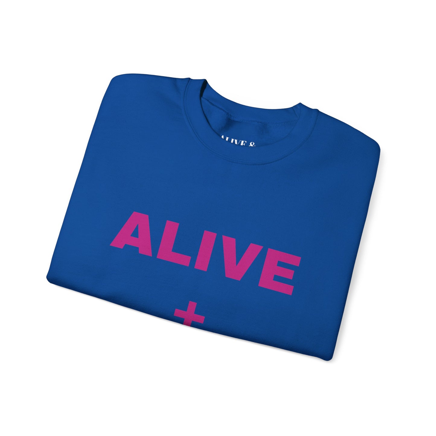 Royal Blue Alive + Well Unisex Heavy Blend™ Crewneck Sweatshirt