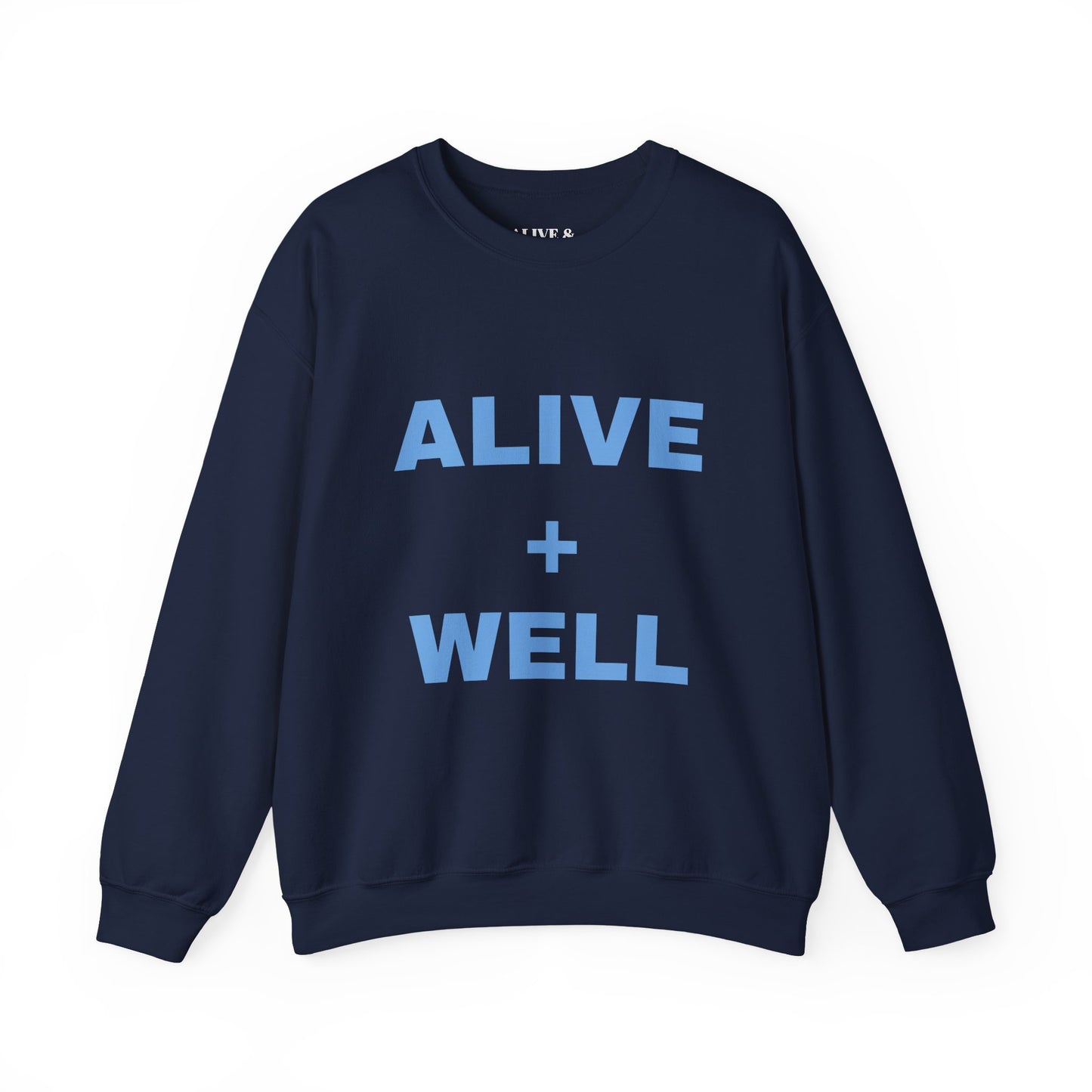 Blue Alive + Well Unisex Heavy Blend™ Crewneck Sweatshirt