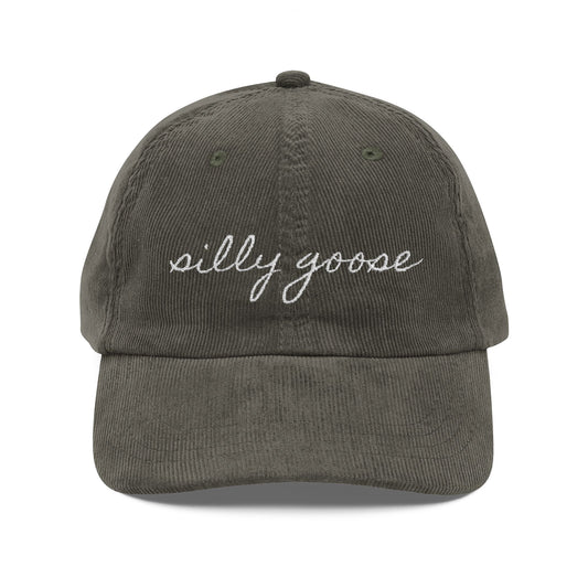 Silly Goose Vintage Corduroy Cap