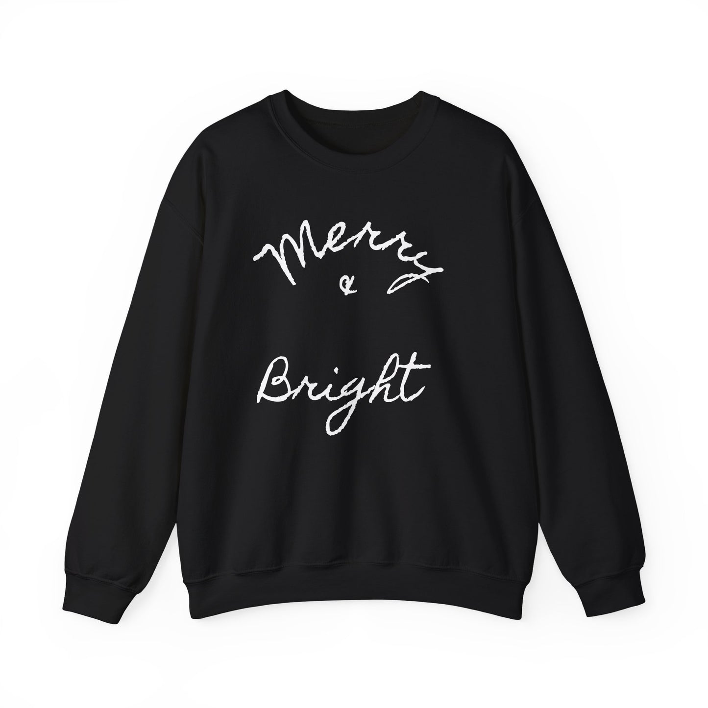 Merry & Bright Crewneck Sweatshirt — Holiday Sweatshirt