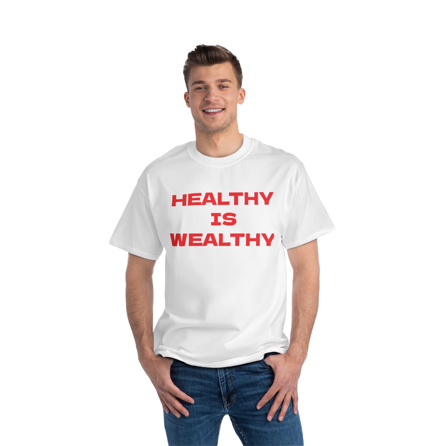 HEALTHY IS WEALTHY Graphic T-Shirt