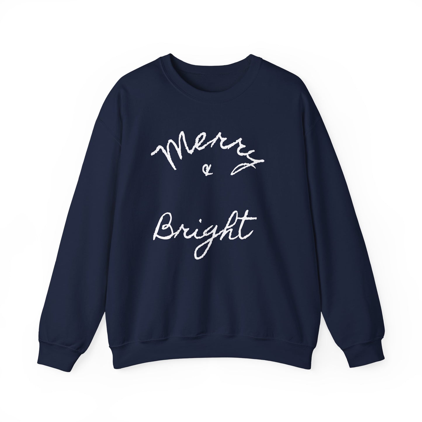 Merry & Bright Crewneck Sweatshirt — Holiday Sweatshirt
