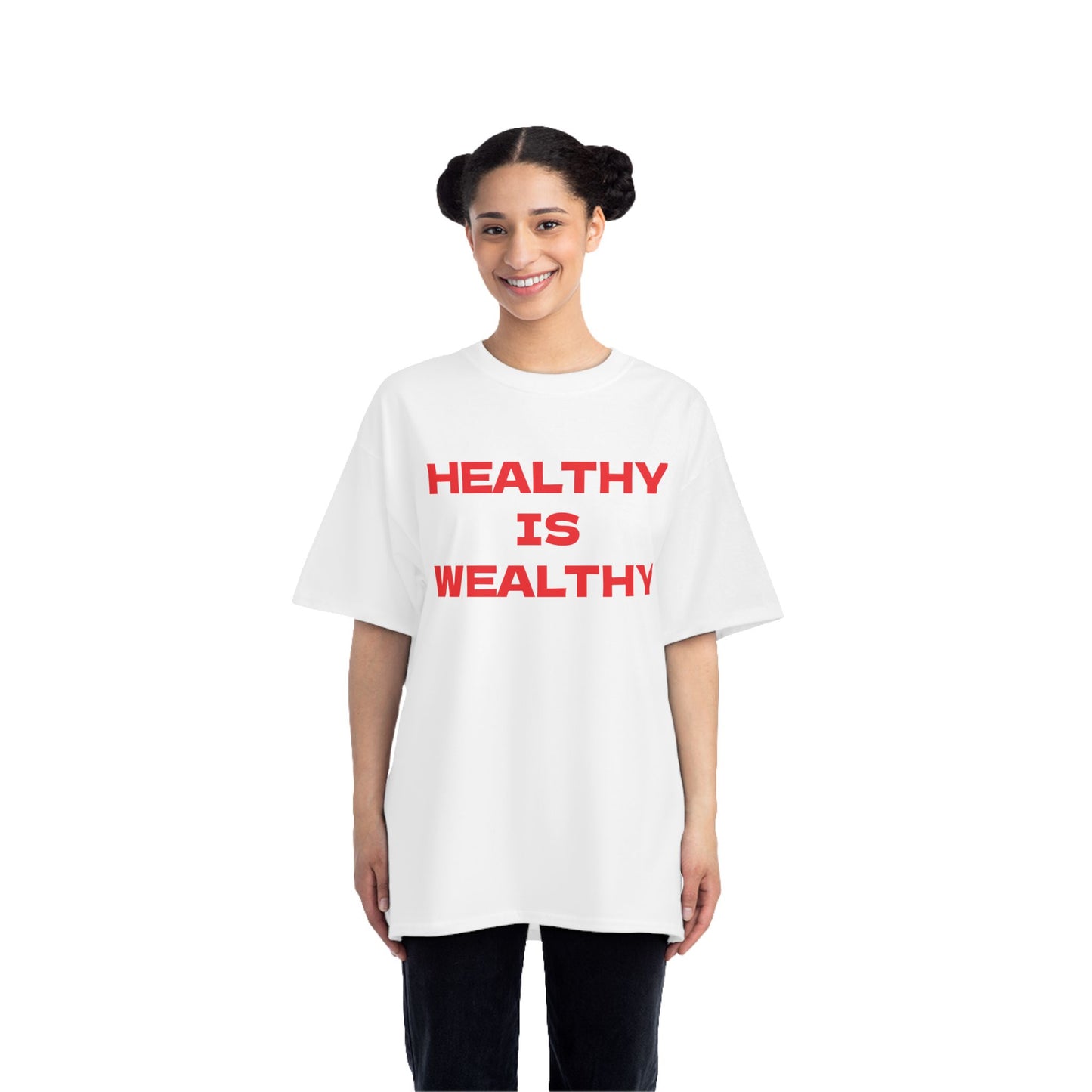 HEALTHY IS WEALTHY Graphic T-Shirt