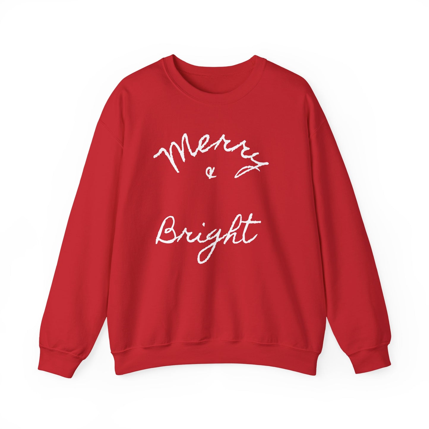 Merry & Bright Crewneck Sweatshirt — Holiday Sweatshirt