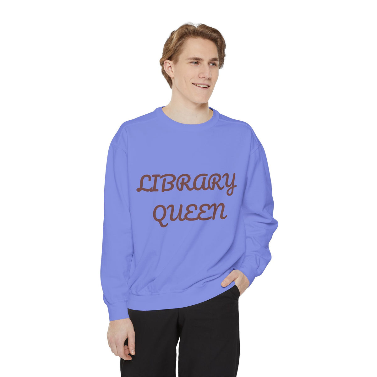 Library Queen Sweatshirt — Cozy Booklover Crewneck