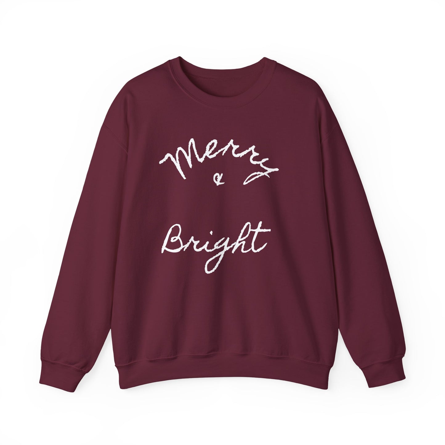 Merry & Bright Crewneck Sweatshirt — Holiday Sweatshirt