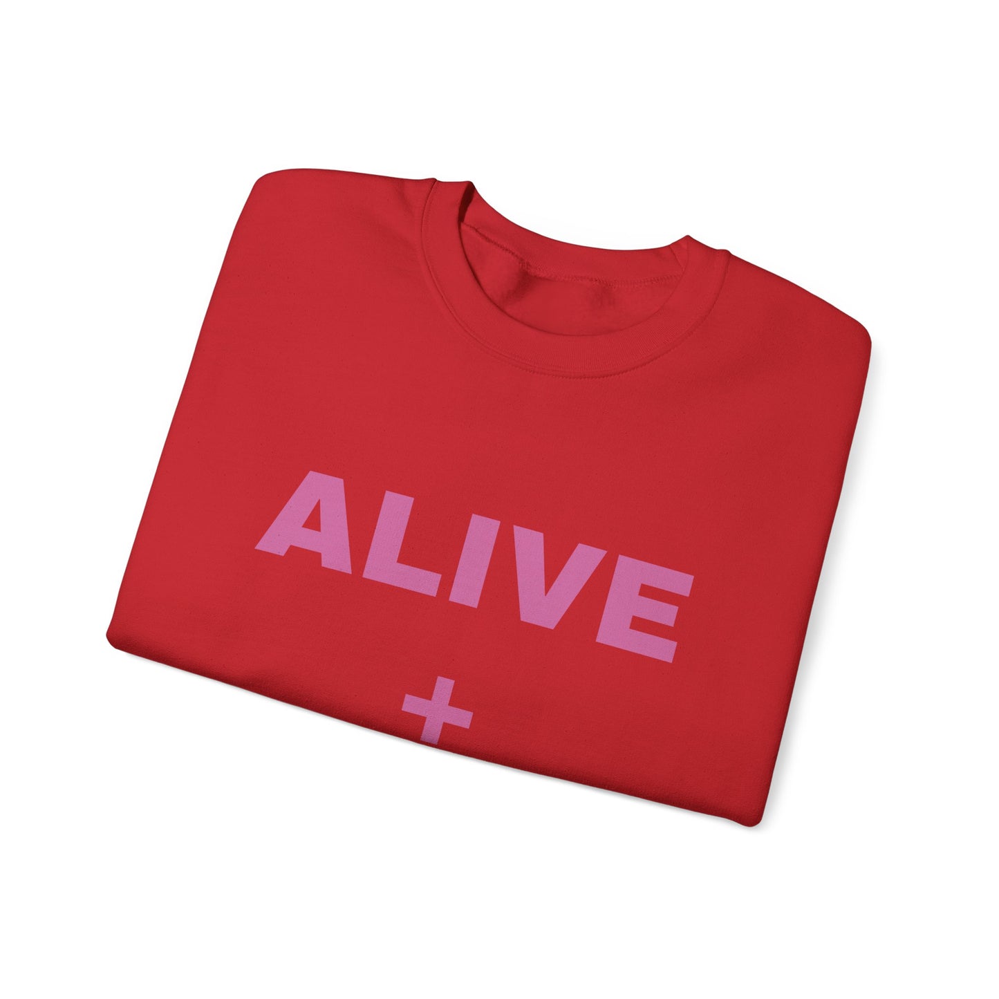 Red Alive + Well Unisex Heavy Blend™ Crewneck Sweatshirt