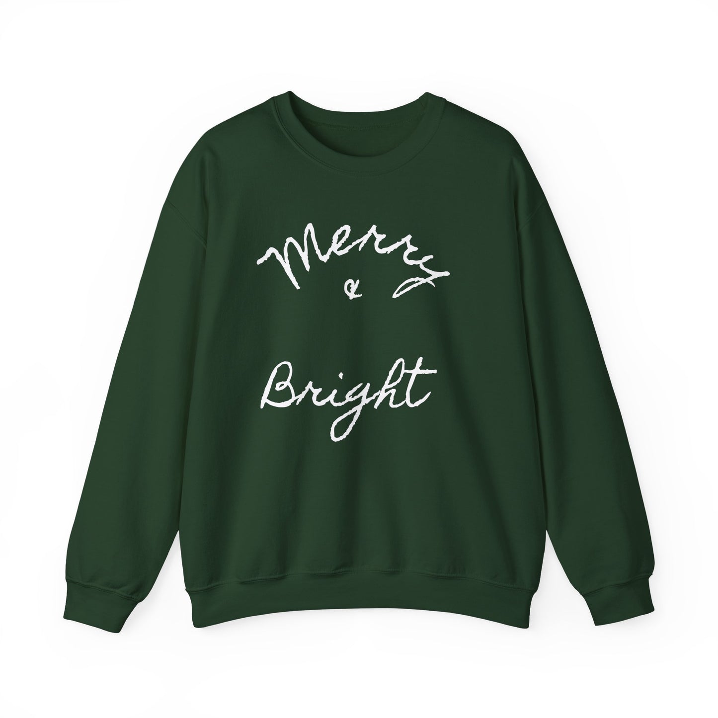 Merry & Bright Crewneck Sweatshirt — Holiday Sweatshirt